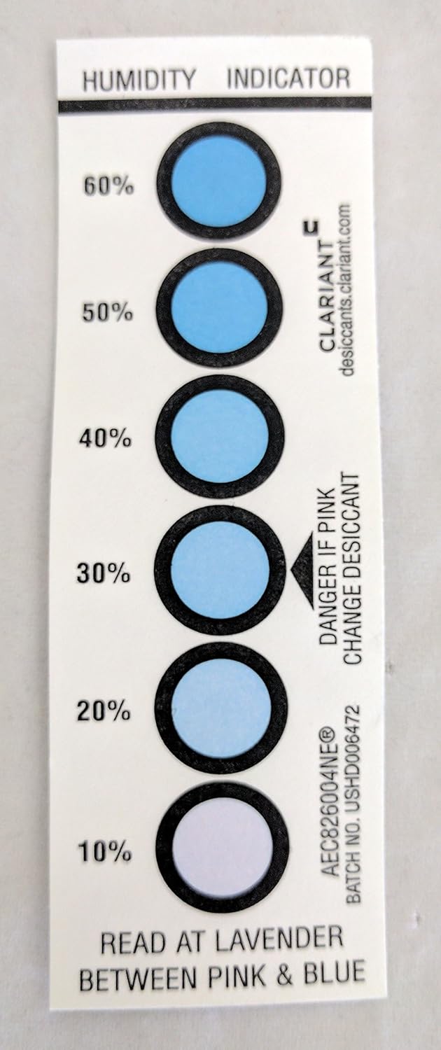 Desi-Pak Bentonite Clay Desiccant with Humidity Indicator - 4 Packs